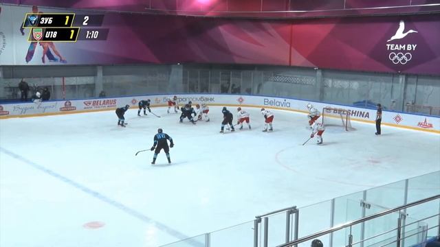 Минские зубры – Беларусь U18 – 3:1 | 14.01.2022 | Высшая лига смотреть онлайн