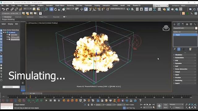 Gasoline Explosion using Pheonix FD in 3DS max смотреть онлайн