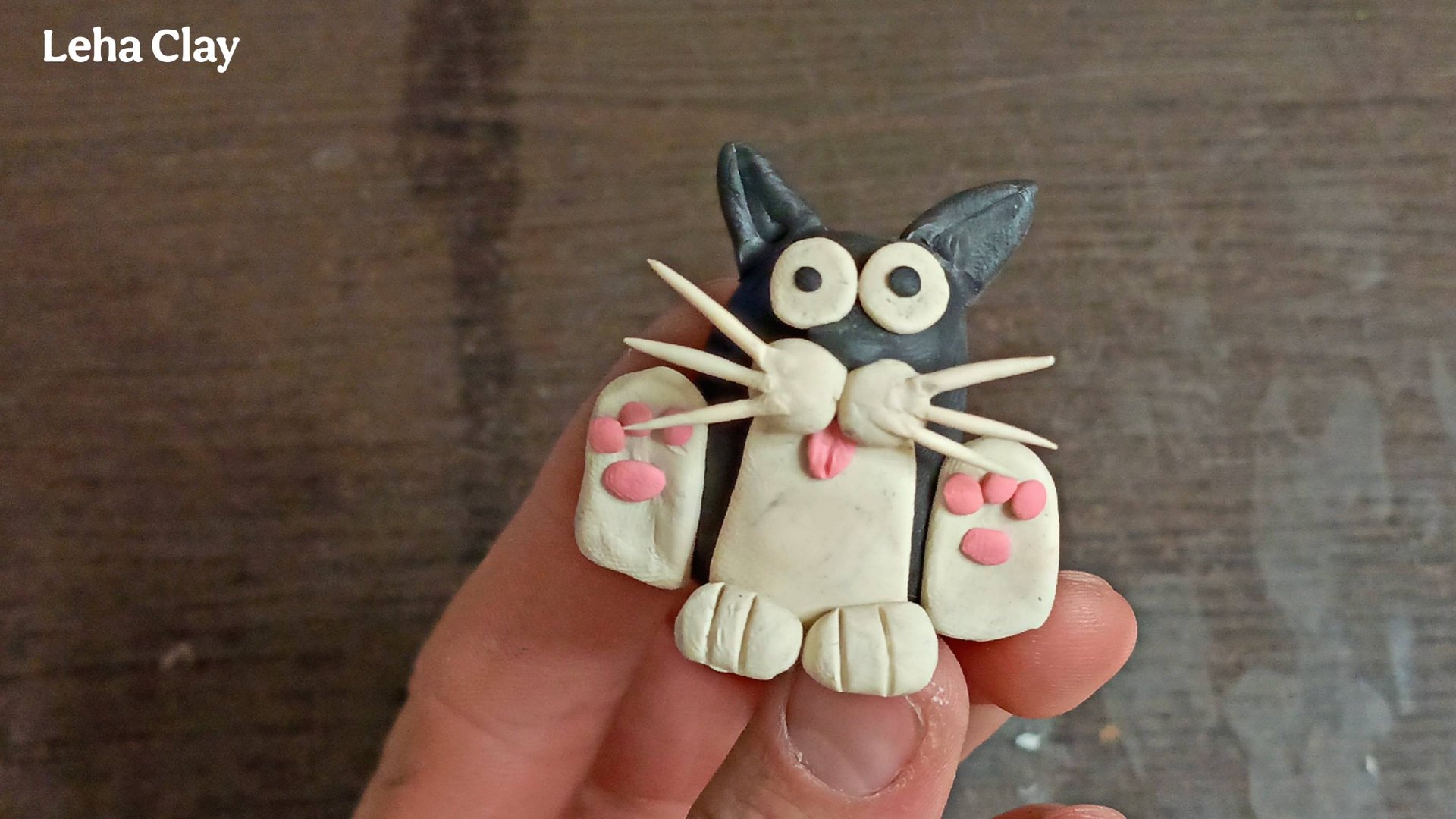 Как слепить Милого Кота из пластилина / Котик из пластилина / как сделать Кота смотреть онлайн