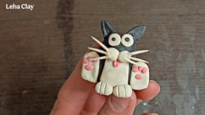 Как слепить Милого Кота из пластилина / Котик из пластилина / как сделать Кота