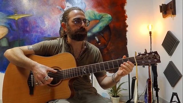 OLD BLUES FINGERSTYLE - LEZIONE CHITARRA (facile) spiegazione dettagliata смотреть онлайн