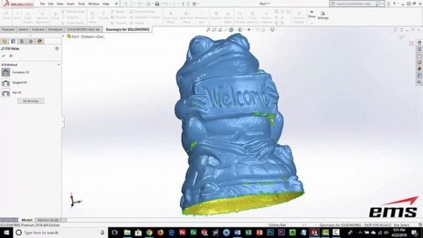 Geomagic for Solidworks - Mesh Editing Tools