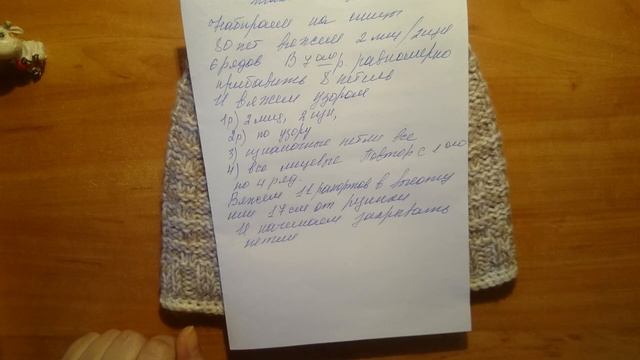 #Двойная+ вязаная мужская шапка+ спицами . How To Knit | Men's Beanie.+szydełkowan +πλέξιμοie