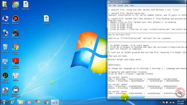 Software Installation Guide Delphi Cars & Trucks DS150E R1 2015 Full Unlocked + Instruction