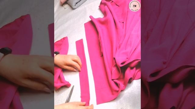 Раскрой полосок для изготовления рюша из кашкорсе. смотреть онлайн