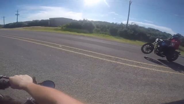 Wheelie Practice on Yamaha Bolt смотреть онлайн