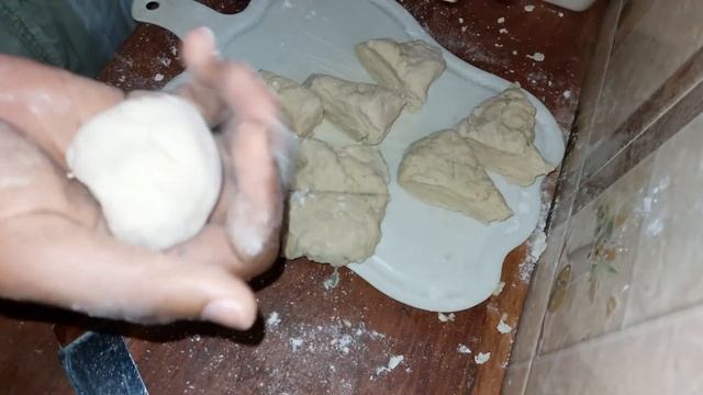 Baking Pampushky - Ukrainian Garlic Bread