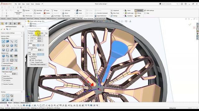 Modeling Custom Car Rims with the Power Surfacing add-in for SOLIDWORKS® смотреть онлайн