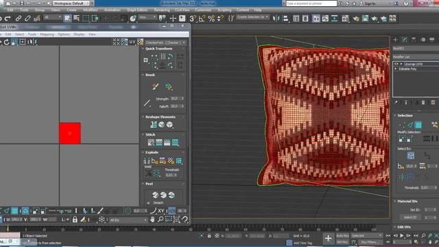Adjusting Texture with Unwrap UVW in 3ds Max смотреть онлайн