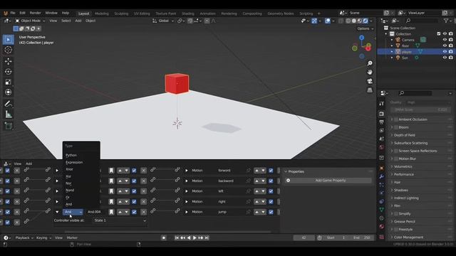 UPBGE(Blender Game Engine) part 2 - Collisions смотреть онлайн