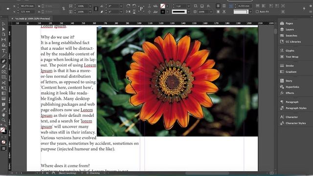 How to wrap text around shapes and images in Adobe InDesign смотреть онлайн