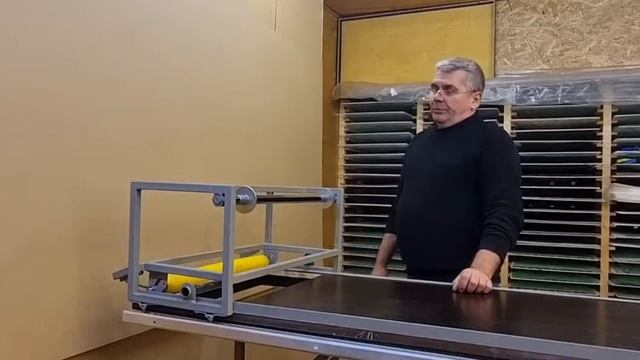 Станок для нанесения защитной плёнки на гибкий кирпич смотреть онлайн