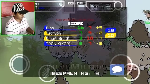 Mini Militia The Death Sprayer Mod !! | Doodle Army 2: Mini Militia #39 смотреть онлайн
