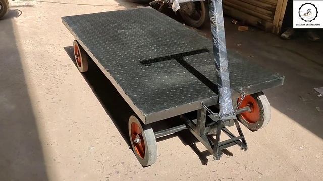 Heavy duty platform trolley || 2 ton capacity || Material handling equipments || смотреть онлайн