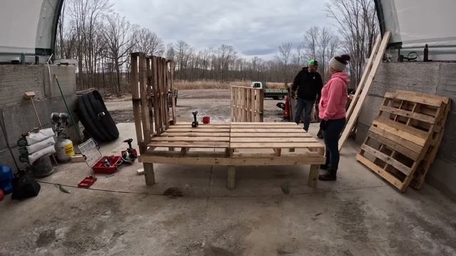 WE GOT CAUGHT | BUILDING A ROADSIDE FIREWOOD STAND! смотреть онлайн