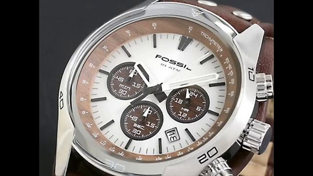 Fossil Cuff Leather Watch Tan смотреть онлайн