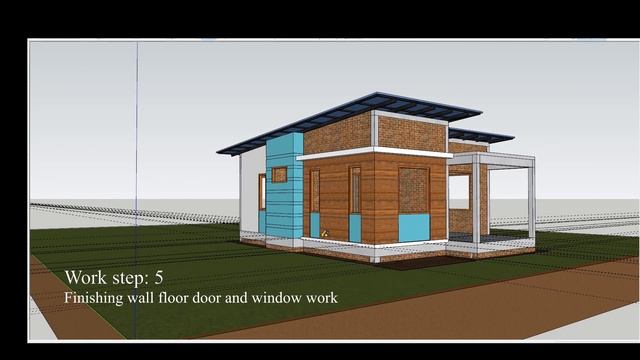 6 x 8 Meter House design (Two bedrooms) Build up with Sketchup Pro 2019 смотреть онлайн