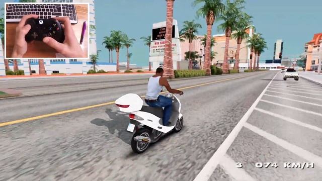 Suzuki Scooter GTA San Andreas 🎮 XBOX ONE PAD смотреть онлайн