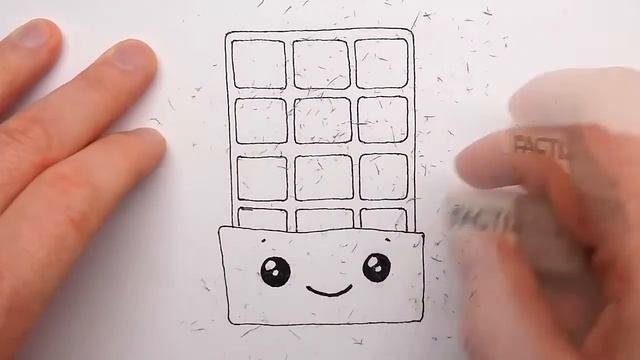 Cute Drawings - How to Draw a Cute Сhocolate - Draw and Color