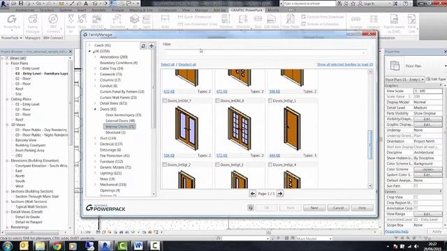 Graitec Advance PowerPack for Autodesk Revit - Family Manager смотреть онлайн