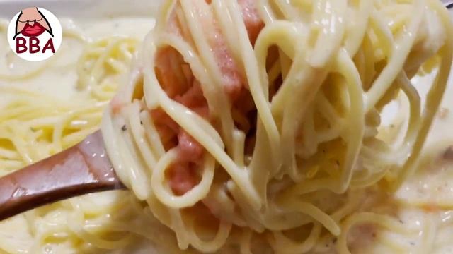 【ASMR 咀嚼音】明太子クリームパスタ | PASTA | COD ROE CREAM PASTA | MUKBANG | EATING SOUNDS