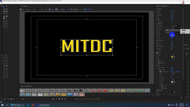 How to use Legacy Title in Details | Adobe Premiere Pro CC Myanmar смотреть онлайн
