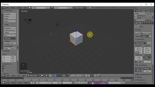 Blender scale and axes смотреть онлайн