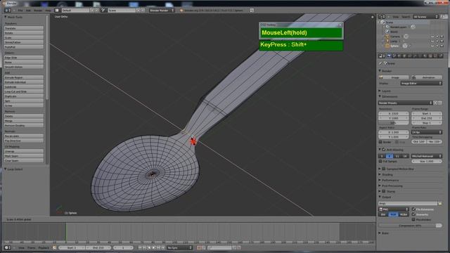 Blender 2.59 Modeling Tutorial - Silver Spoon смотреть онлайн