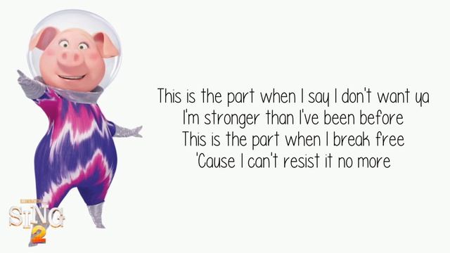 (Sing 2) Reese Witherspoon & Nick Kroll ~ Break Free ~ Lyric Video смотреть онлайн