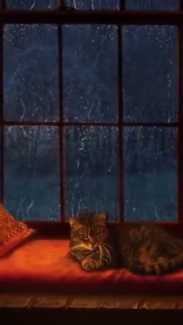 Звук костра камина и дождя за окном для сна_ Rain and Fireplace Sounds at Night 8 Hours for Sleepin смотреть онлайн