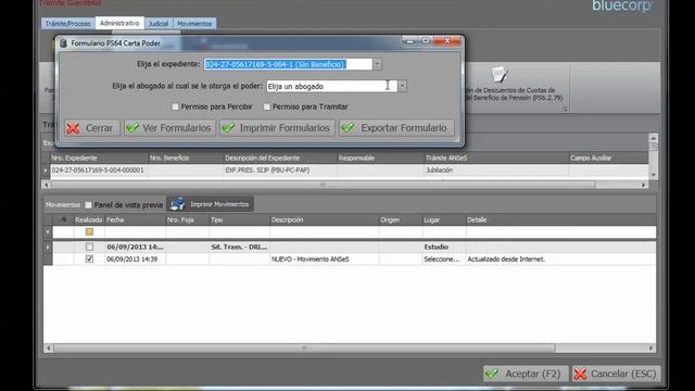 Software de Gestión de Trámites Imprimir Formularios. смотреть онлайн