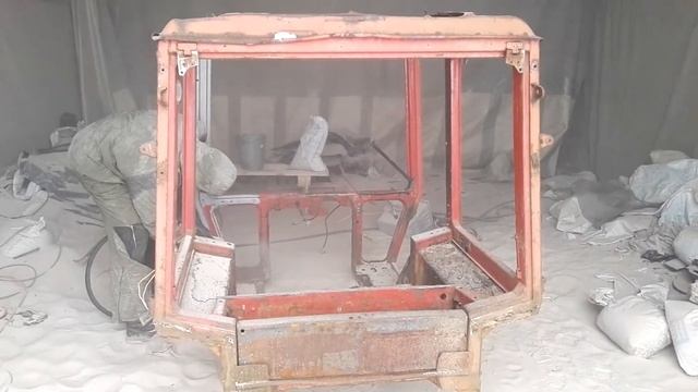Пескоструйная обработка кабины МТЗ смотреть онлайн