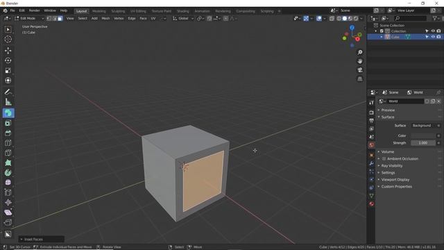 Hard surface modeling in Blender part 1 смотреть онлайн