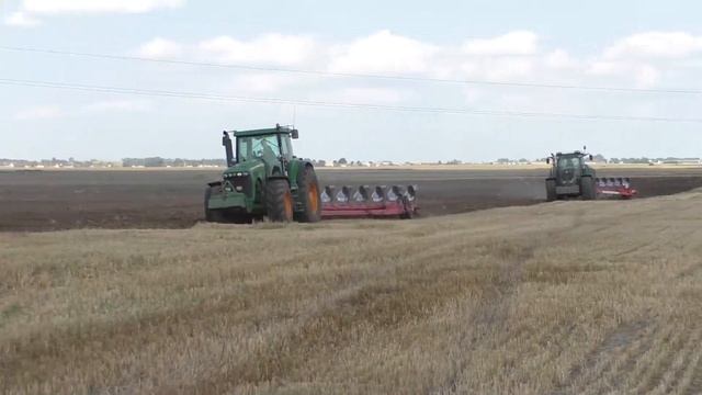 Распашка земли, John Deere 8420, FENDT 936, с Pottinger