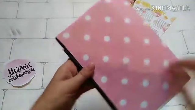 DIY от Арины лайм. Блокнот  из девиди диска