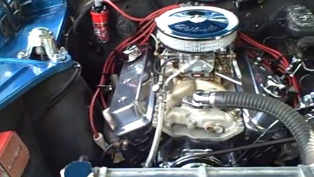 1963 Chevy II Nova engine view смотреть онлайн