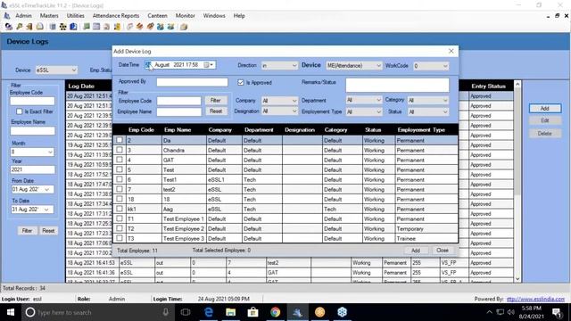 16 eTime Track Lite Desktop Software How to View Attendance Logs & Log Records смотреть онлайн