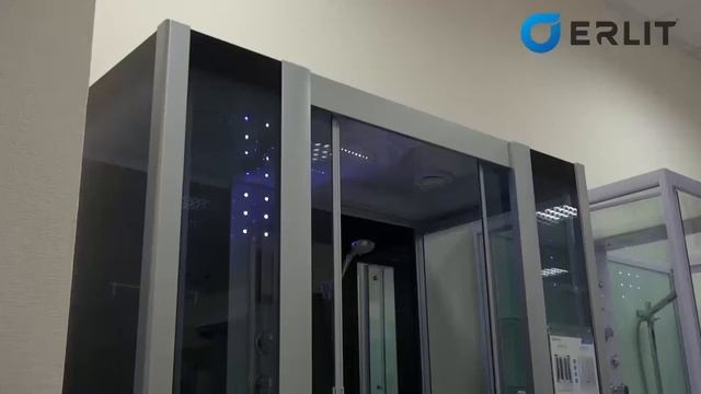 Обзор душевых боксов Erlit ER4515TP C3 и ER4515TP C4 смотреть онлайн