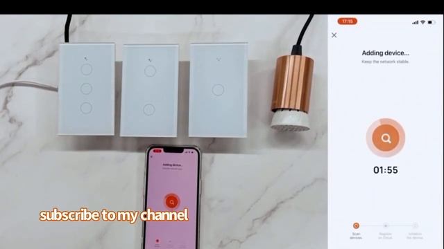 Tuya WiFi US Smart Light Switch 120 Type Wall Touch Panel Without Neutral смотреть онлайн