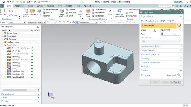 Lesson 16_USIGN FILLET AND CHAMFER смотреть онлайн