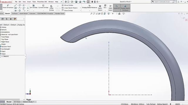 Solidworks tutorials: Mudguard of Royal Enfield bullet in hindi смотреть онлайн