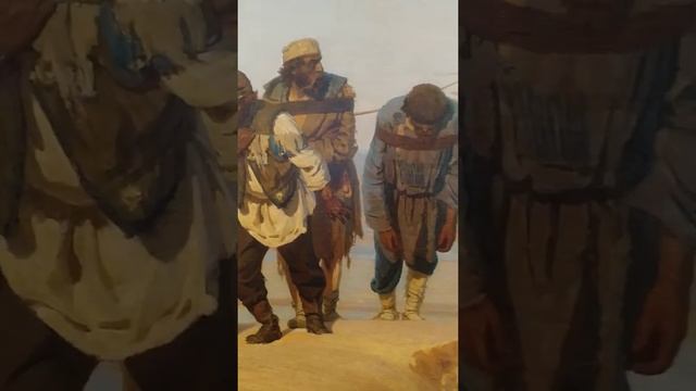 Ilya Repin 'Barge Haulers on the Volga' 1870-1873 смотреть онлайн