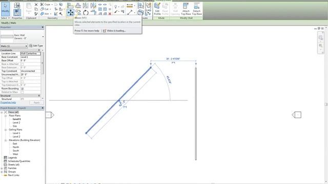 Revit Lesson 02 - Modify Tab смотреть онлайн