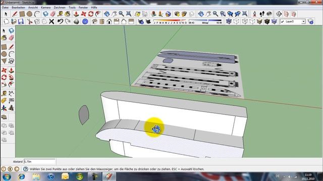 Einführung in Google SketchUp 8 - Fahrzeuge (wie Autos) erstellen (Der 3 Seiterverschnitt) смотреть онлайн