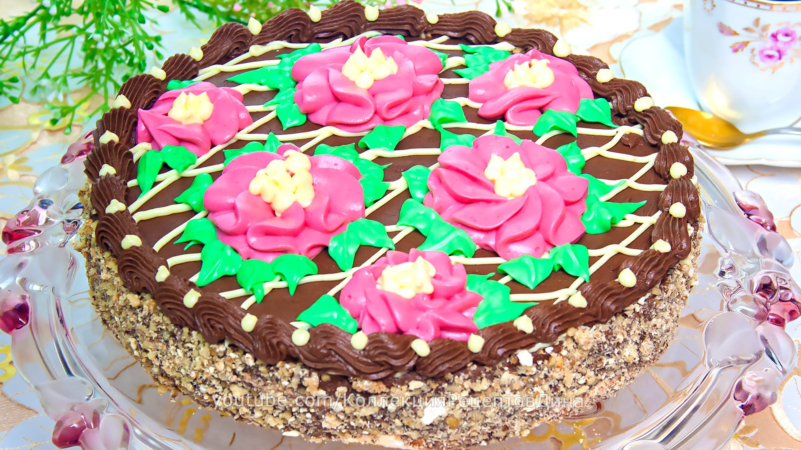 «КИЕВСКИЙ» ТОРТ по-домашнему, рецепт воздушного безе с кешью и кремом шарлотт! смотреть онлайн