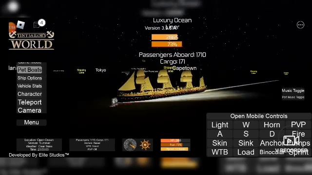 Evolution of the Principality Of Wallachia ocean liner Roblox tiny sailors world gameplay