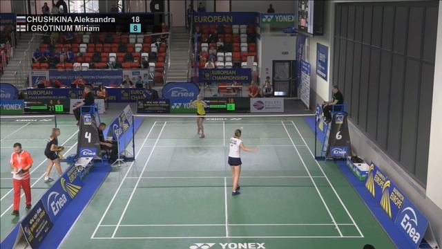 Aleksandra Chushkina vs Miriam Í Grótinum (WS, R64) - European U17 C’ships 2019 смотреть онлайн