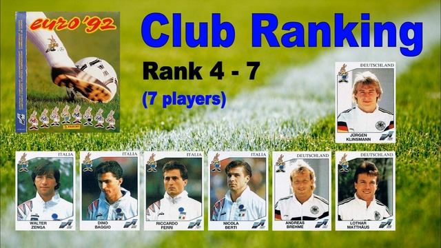 Top 10 CLUB Ranking - Most stickers in Panini Album "EURO 92" Sweden смотреть онлайн