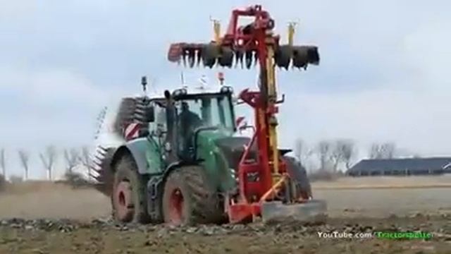 Fendt Плуг + фреза