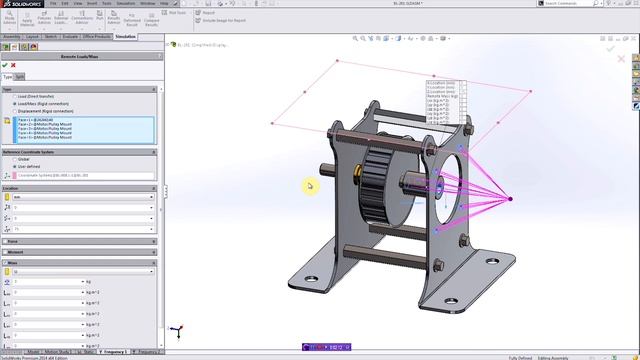 SOLIDWORKS Simulation - Frequency Analysis смотреть онлайн